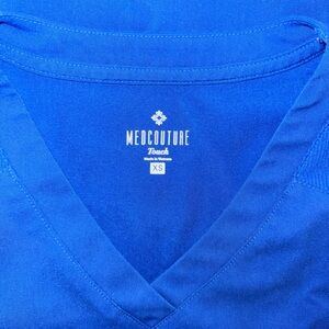 Med Couture Royal Blue Scrub Top